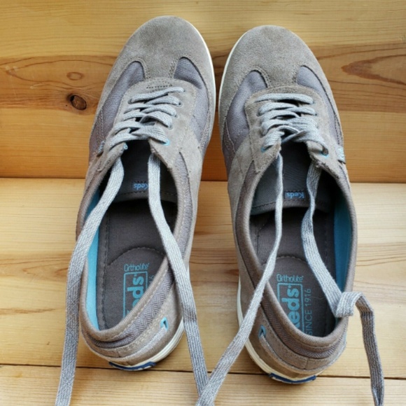 Keds 11 Suede and Canvas Flats Sneakers Lace Up - Picture 8 of 8